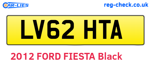 LV62HTA are the vehicle registration plates.