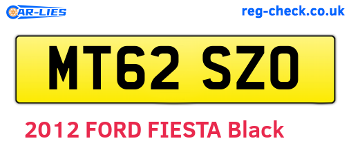 MT62SZO are the vehicle registration plates.