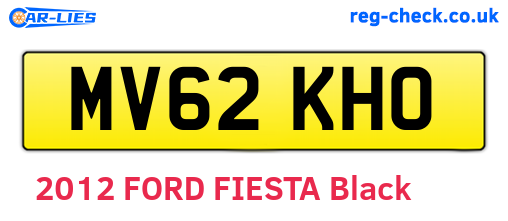 MV62KHO are the vehicle registration plates.