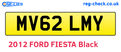 MV62LMY are the vehicle registration plates.