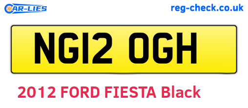 NG12OGH are the vehicle registration plates.