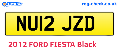 NU12JZD are the vehicle registration plates.