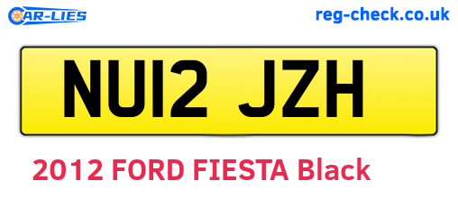 NU12JZH are the vehicle registration plates.