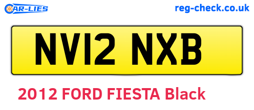 NV12NXB are the vehicle registration plates.