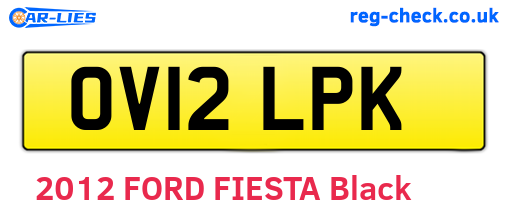 OV12LPK are the vehicle registration plates.