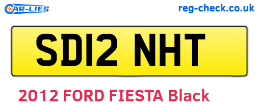 SD12NHT are the vehicle registration plates.