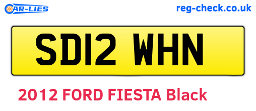 SD12WHN are the vehicle registration plates.