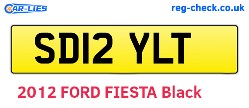 SD12YLT are the vehicle registration plates.