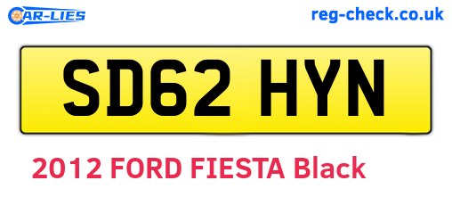 SD62HYN are the vehicle registration plates.