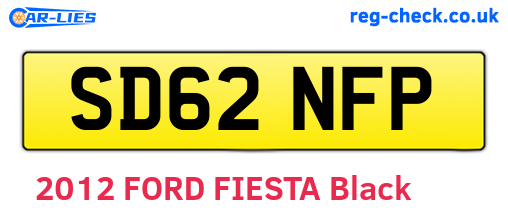 SD62NFP are the vehicle registration plates.