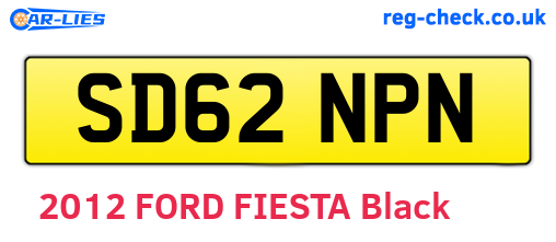 SD62NPN are the vehicle registration plates.