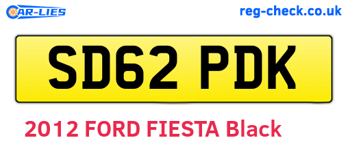 SD62PDK are the vehicle registration plates.