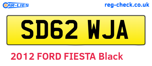 SD62WJA are the vehicle registration plates.