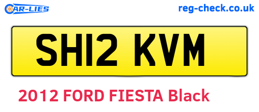 SH12KVM are the vehicle registration plates.