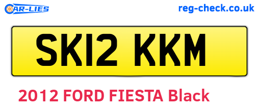 SK12KKM are the vehicle registration plates.