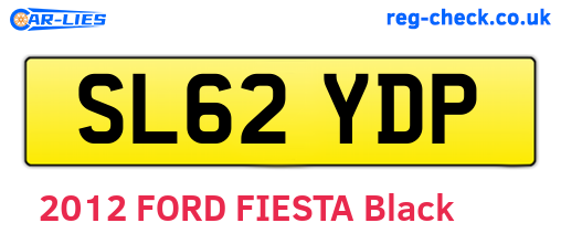 SL62YDP are the vehicle registration plates.