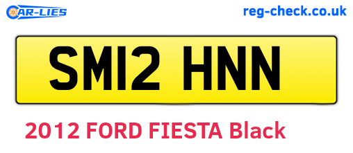 SM12HNN are the vehicle registration plates.