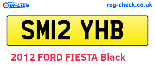 SM12YHB are the vehicle registration plates.