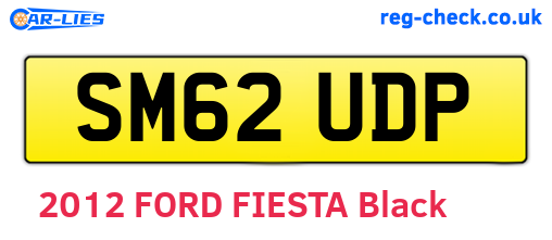 SM62UDP are the vehicle registration plates.