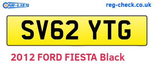 SV62YTG are the vehicle registration plates.