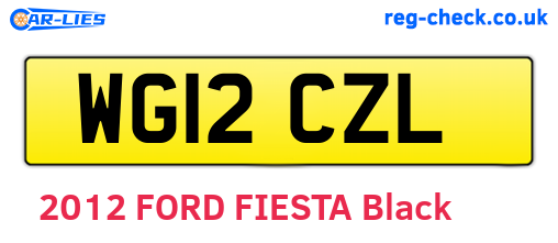 WG12CZL are the vehicle registration plates.