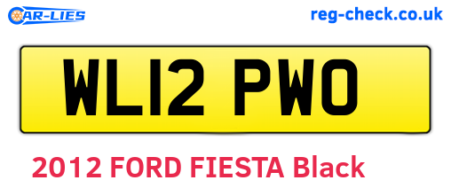WL12PWO are the vehicle registration plates.