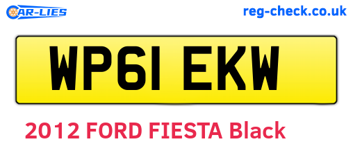 WP61EKW are the vehicle registration plates.