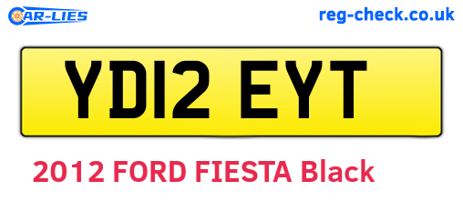 YD12EYT are the vehicle registration plates.