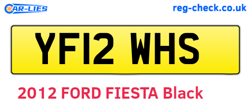 YF12WHS are the vehicle registration plates.