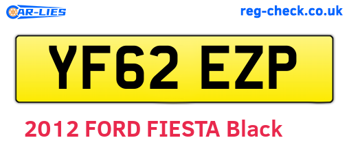YF62EZP are the vehicle registration plates.