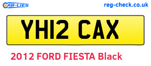 YH12CAX are the vehicle registration plates.