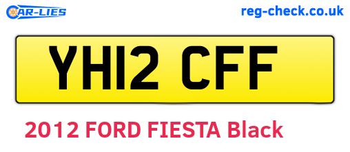 YH12CFF are the vehicle registration plates.