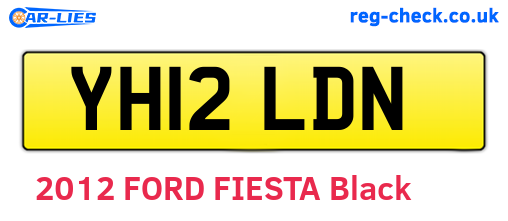 YH12LDN are the vehicle registration plates.