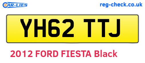 YH62TTJ are the vehicle registration plates.