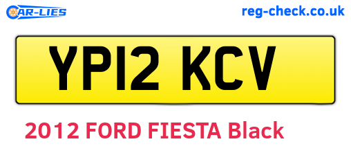 YP12KCV are the vehicle registration plates.
