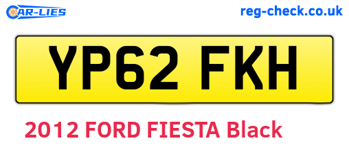 YP62FKH are the vehicle registration plates.