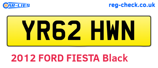 YR62HWN are the vehicle registration plates.