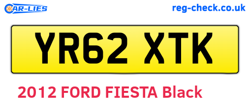 YR62XTK are the vehicle registration plates.