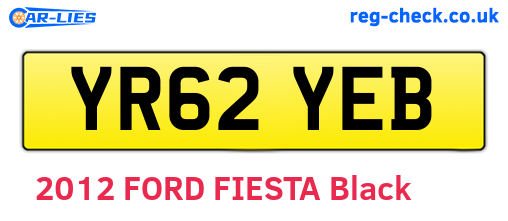 YR62YEB are the vehicle registration plates.