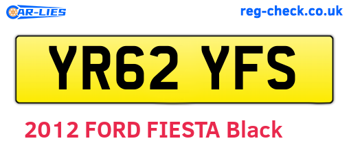 YR62YFS are the vehicle registration plates.