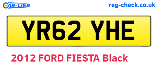 YR62YHE are the vehicle registration plates.