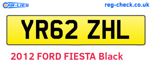 YR62ZHL are the vehicle registration plates.