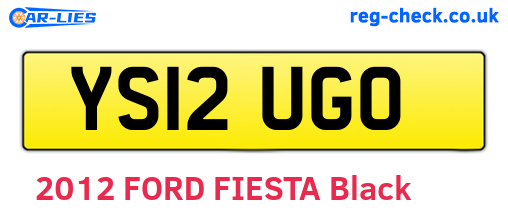 YS12UGO are the vehicle registration plates.