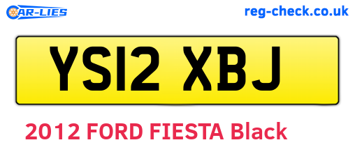 YS12XBJ are the vehicle registration plates.