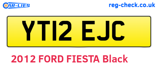 YT12EJC are the vehicle registration plates.