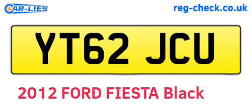 YT62JCU are the vehicle registration plates.