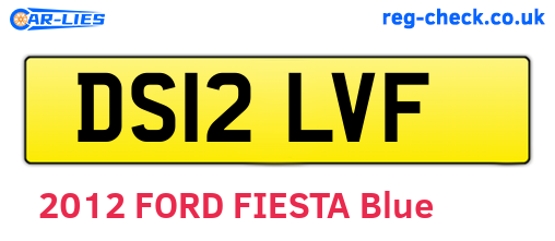 DS12LVF are the vehicle registration plates.