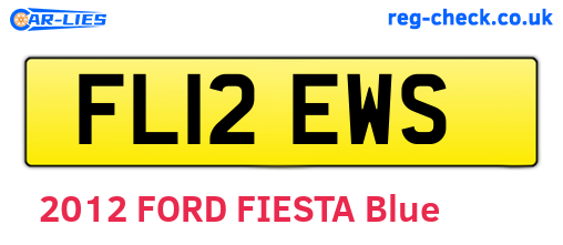 FL12EWS are the vehicle registration plates.