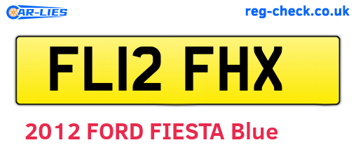 FL12FHX are the vehicle registration plates.