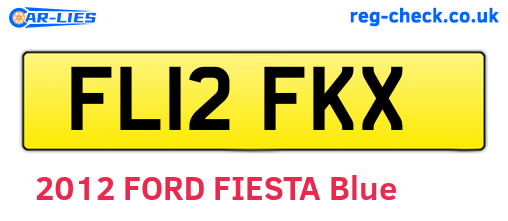 FL12FKX are the vehicle registration plates.